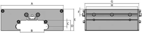 plan du Chariot de Guidage pour Axe 16 mm
