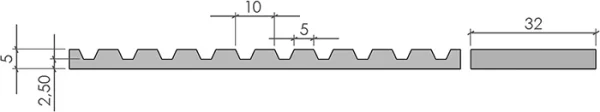 plan de la Courroie crantée de guidage