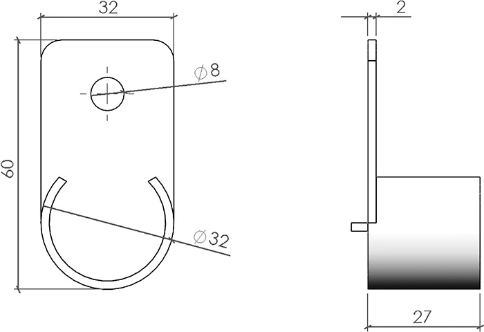 plan du Liaison Profilé-Tube