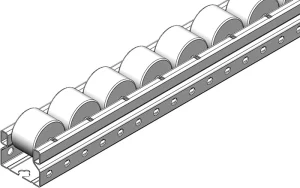 Rail à Galets Blanc Ø33 mm