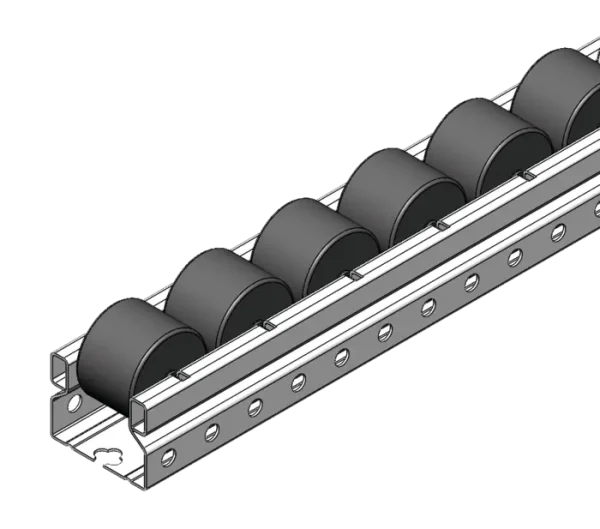 Rail à Galets Noirs Antistatique Ø33 mm