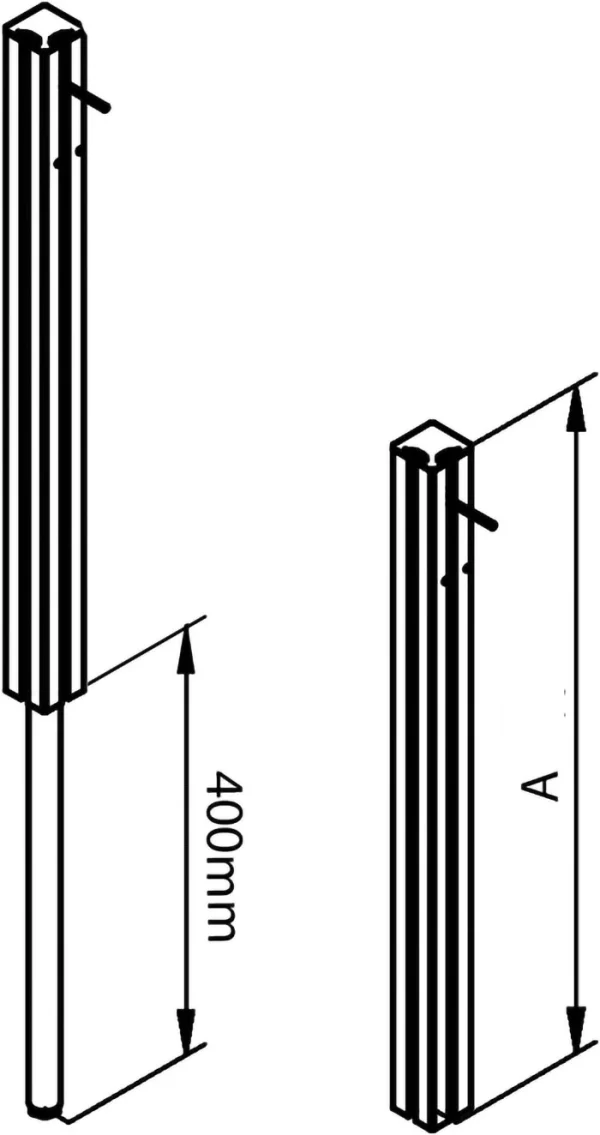 plan du Pied Réglable Hydraulique