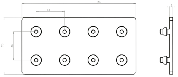 plan de la Plaque de Jonction 90