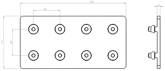 plan de la Plaque de Jonction 90