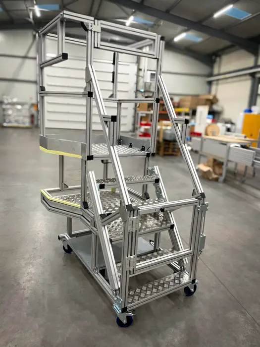 Passerelle en profilé aluminium