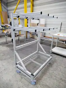 Chariot porte sondes pour laboratoire