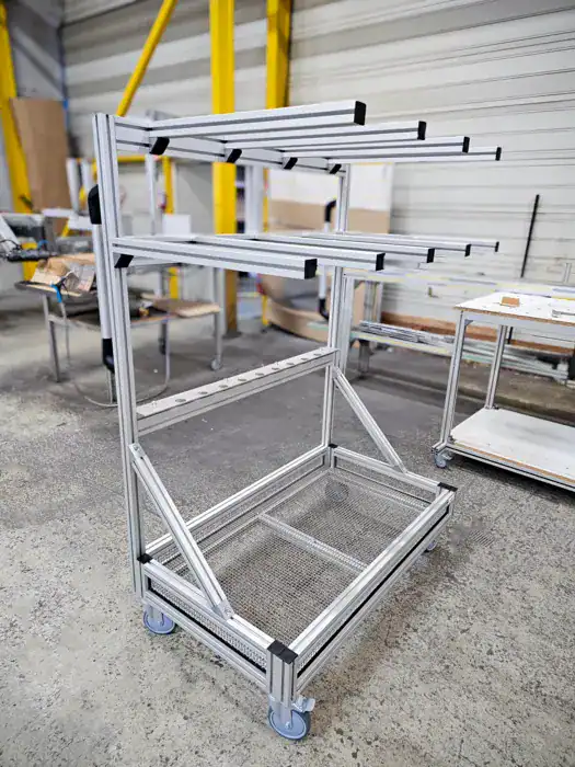 Chariot porte sondes pour laboratoire