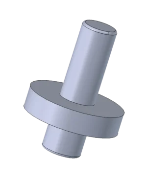 Axe pivot en PTFE pour profilé aluminium rainure 8mm, vue 3D - Réf. 960-025